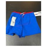 3T Blue Swim Shorts With Red Accent