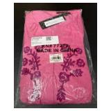 Women's XXL Pink Dress with Embroidered Details