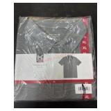 Gray Short Sleeve Polo Shirt, Size XL