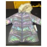 Iridescent Hooded Girls' Jacket, Size S (6/6X)