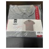 Men's Gray Polo Shirt, Size XL