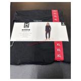 Two-Piece Black Pajama Set, Size XL