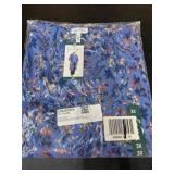 Women's Blue Floral Top, Size 3X