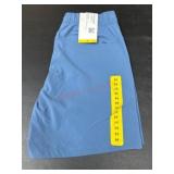 Blue Elastic-Waist Medium Skirt
