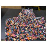 Multicolor Twist Front Dress, Large