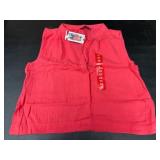 Sleeveless Red Blouse, XS Size