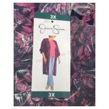 Jessica Simpson Women's 3X Floral Kimono