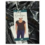 Women's Black Top, Size 3X by Jessica Simpson