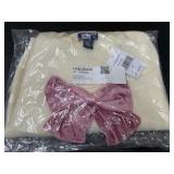 Lands' End Knit Sweater with Pink Bow, 5T