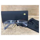 Eyeglasses With Black Case and Cloth