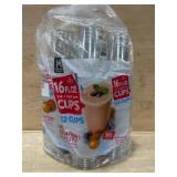 Pack of 132 Clear Plastic Cups