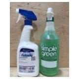 Dawn Liquidate and Simple Green Cleaners