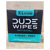 Flushable Mint Chill Wipes, 8 Packs
