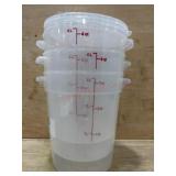 3 Clear Plastic Measuring Containers