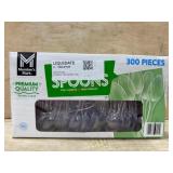 300-Piece Premium Quality Crystal Clear Spoons