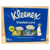 Kleenex Trusted Care Facial Tissues, 12 Boxes
