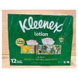 Kleenex Lotion 3-in-1 Tissues, 12 Boxes