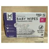 Premium Fragrance-Free Baby Wipes, 1152 Count