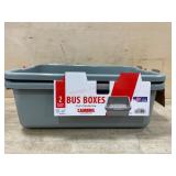 Two Cambro Gray Bus Boxes