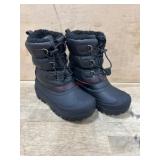 Black Youth Size 3 Winter Boots