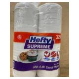 Hefty Supreme 6-Inch Snack Plates, 320 Ct