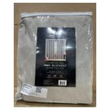 Linen Blend 100 Percent Blackout Curtain Panels