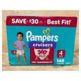 Pampers Cruisers 360 Diapers, Size 4, 148 Ct