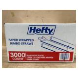 Hefty Paper Wrapped Jumbo Straws