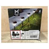 Outdoor Solar Pathway Lights, 4-Pack
