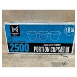 2500 Translucent Plastic Portion Cups
