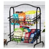 Two-Tier Countertop Snack Organizer