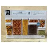 Fliplock Storage Containers, 8-Piece Set