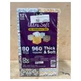 12-Pack 3-Ply Premium Facial Tissues