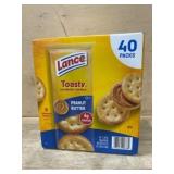Lance Toasty Peanut Butter Crackers, 40 Packs