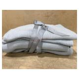 6 pack Folded Gray Textured Towels