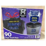 Heavy Duty Large Trash Bags, 90 Count