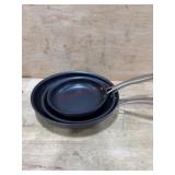 3-Piece Hard Anodized Fry Pan Set