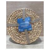 4 Woven Water Hyacinth Placemats