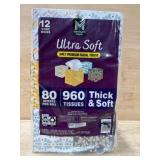 12-Pack 3-Ply Facial Tissue Boxes