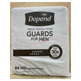 Depend Guards for Men, Maximum, 84 Ct