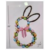 Easter Bunny-Shaped Wreath, 26-Inch