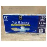 Premium Facial Tissue, 12 Flat Boxes
