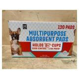 Multipurpose Absorbent Pads, 120-Pack