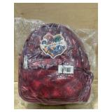 Red Hogwarts-Themed Backpack