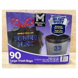 Heavy-Duty 33 Gallon Trash Bags, 90 Ct