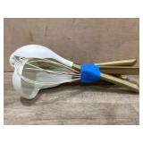 Kitchen Utensil Set with Gold Handles