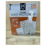 Clear Sheet Protectors, 250 Count, Heavyweight