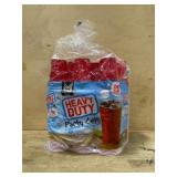 Pack of Red Heavy Duty Plastic Cups