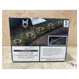 5-Pack LED Color Changing Solar Disc Lights