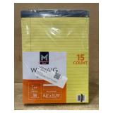 15-Count Writing Pads, 8.5 x 11.75 Inches